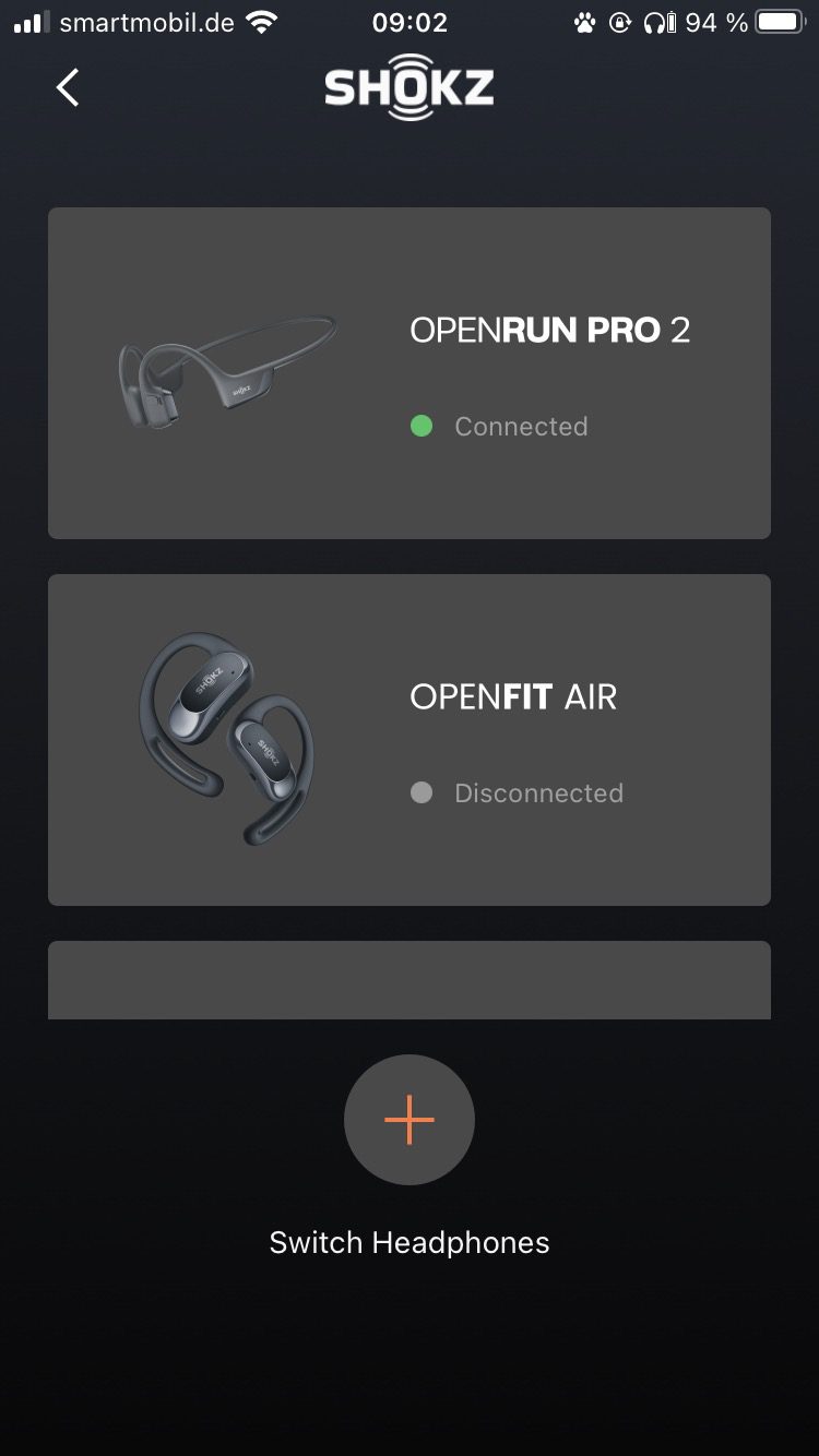 Shokz OpenRun Pro 2 App