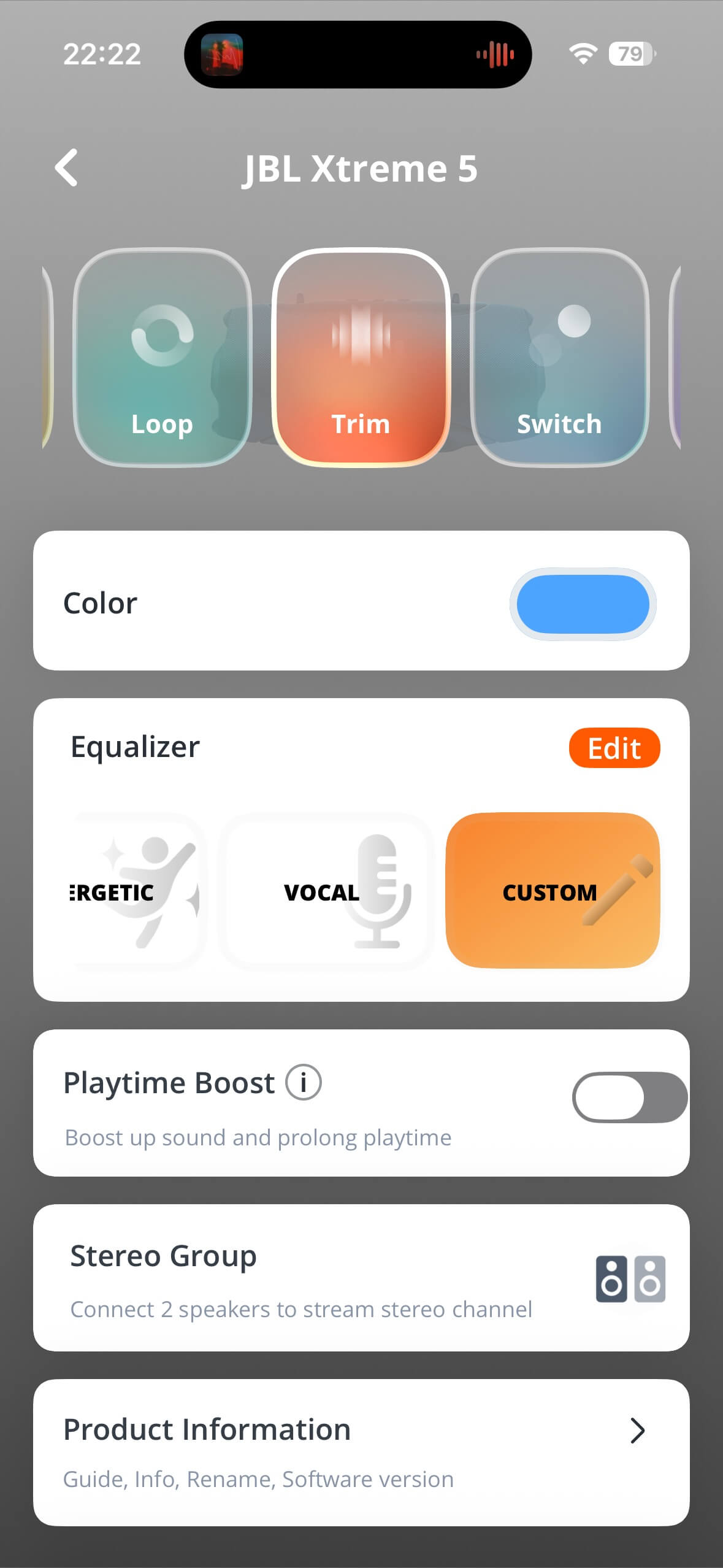 JBL XTREME 5 App ENG