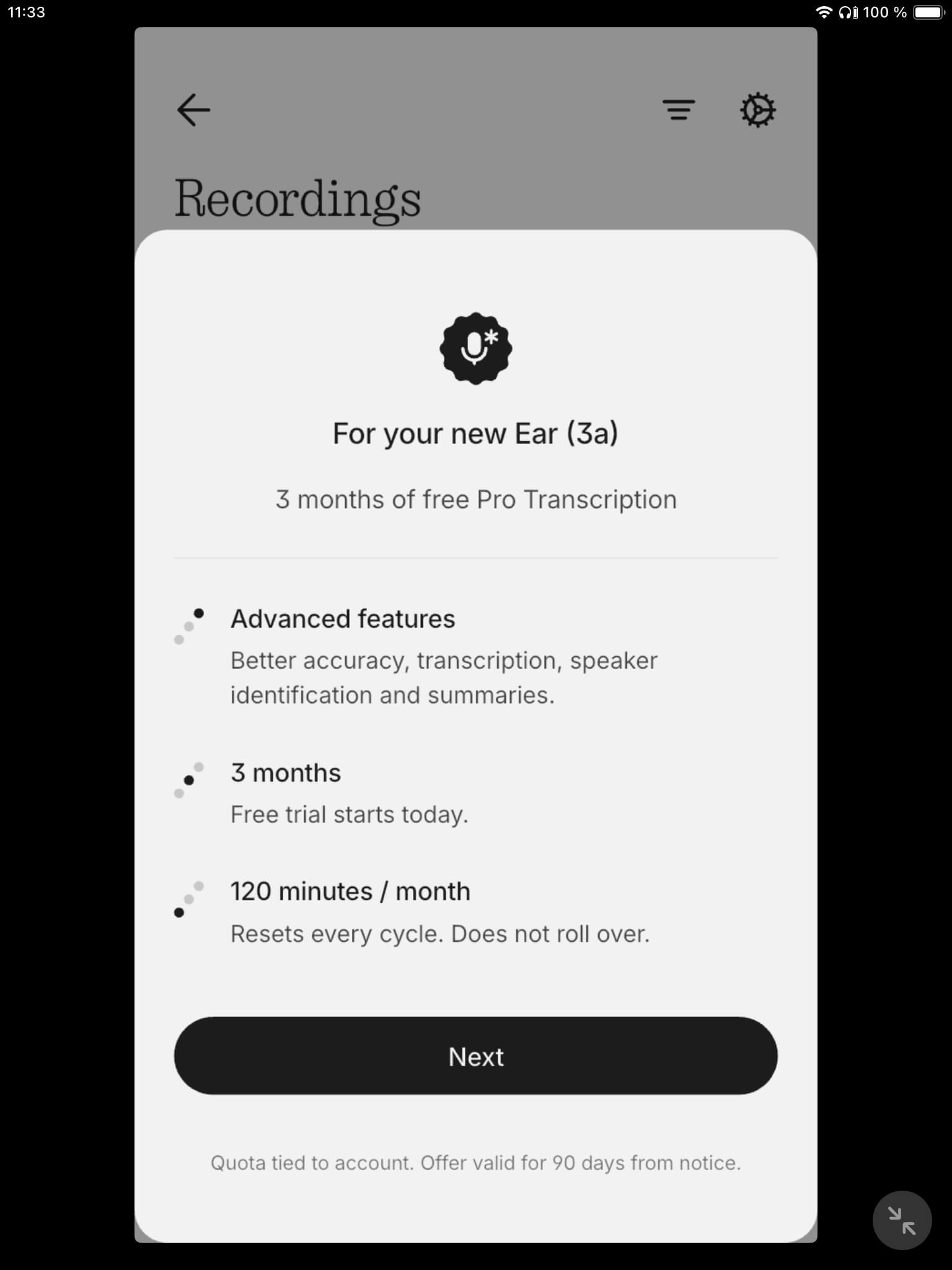 Nothing Ear 3a Recording App EN