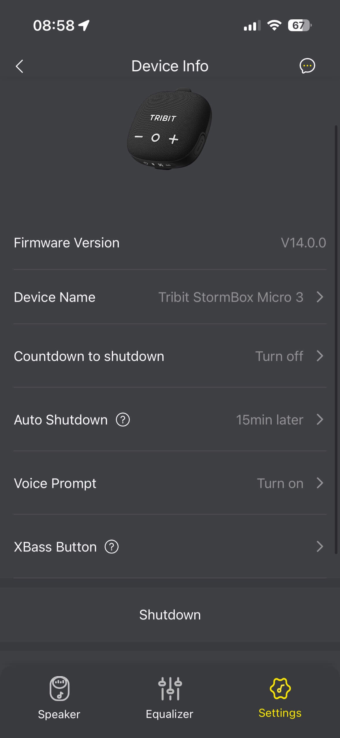 Tribit StormBox Micro 3 App